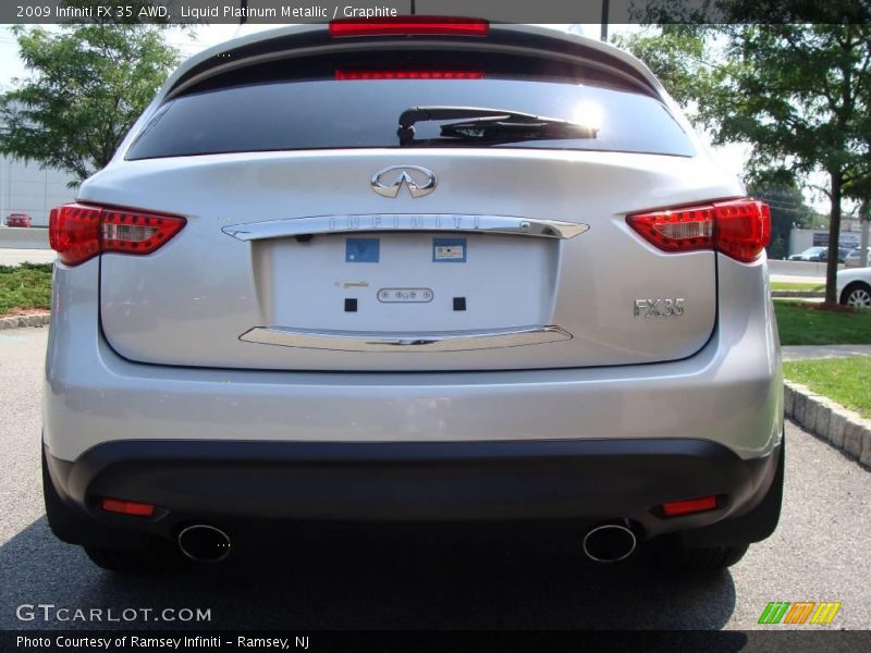 Liquid Platinum Metallic / Graphite 2009 Infiniti FX 35 AWD