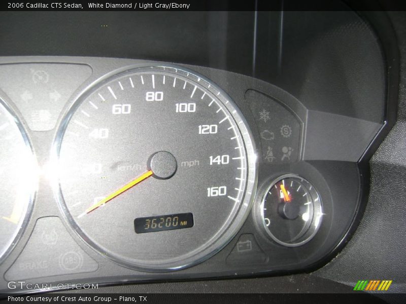 White Diamond / Light Gray/Ebony 2006 Cadillac CTS Sedan