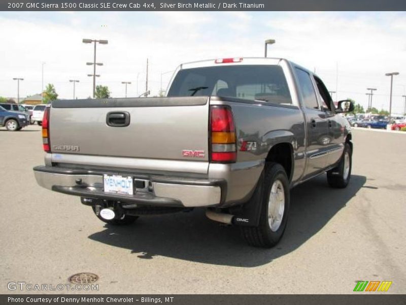 Silver Birch Metallic / Dark Titanium 2007 GMC Sierra 1500 Classic SLE Crew Cab 4x4