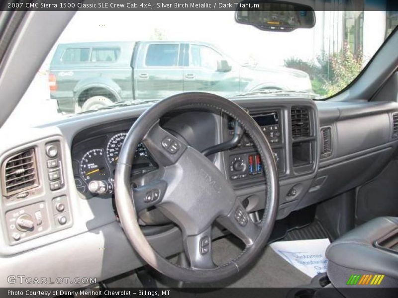 Silver Birch Metallic / Dark Titanium 2007 GMC Sierra 1500 Classic SLE Crew Cab 4x4