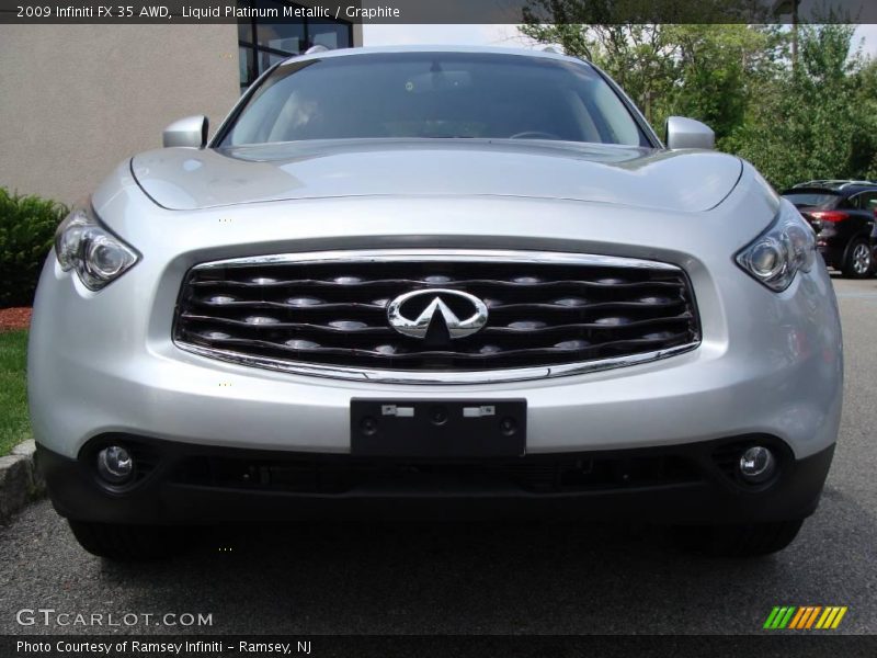 Liquid Platinum Metallic / Graphite 2009 Infiniti FX 35 AWD