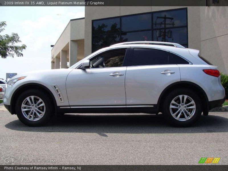 Liquid Platinum Metallic / Graphite 2009 Infiniti FX 35 AWD