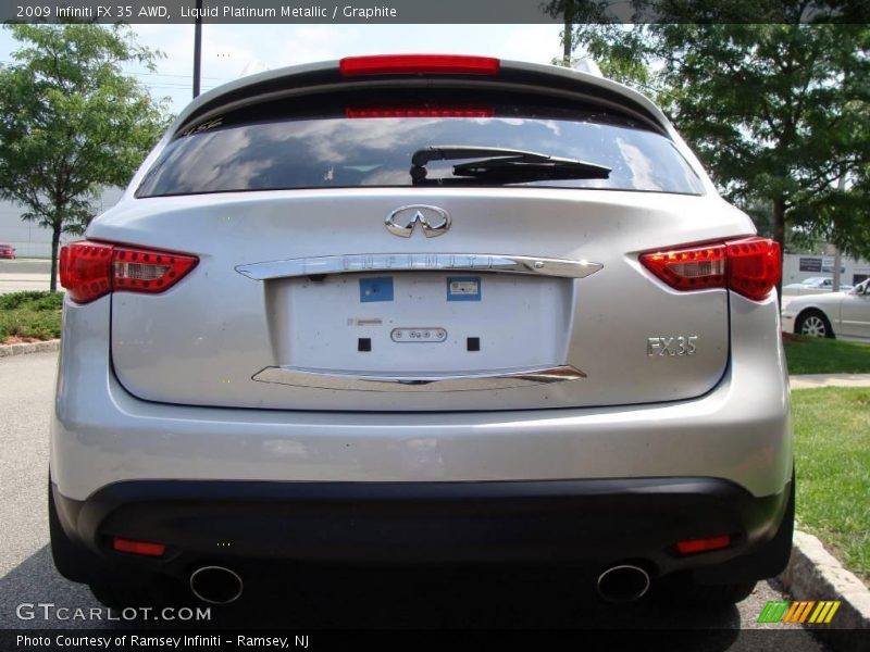 Liquid Platinum Metallic / Graphite 2009 Infiniti FX 35 AWD