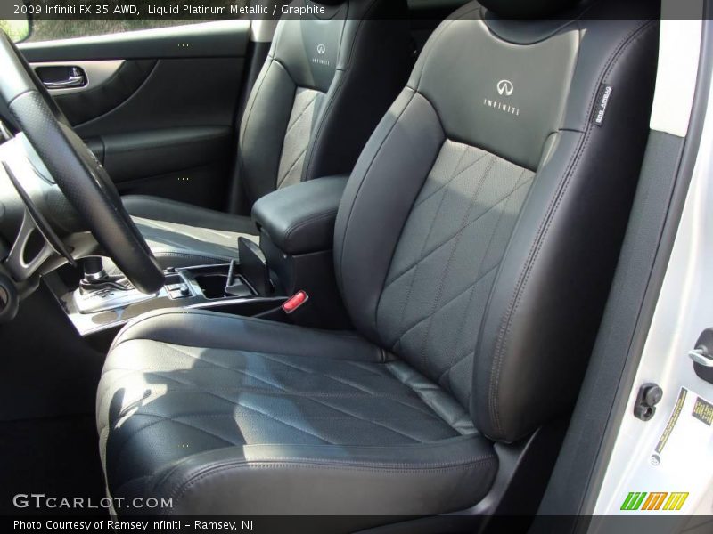 Liquid Platinum Metallic / Graphite 2009 Infiniti FX 35 AWD