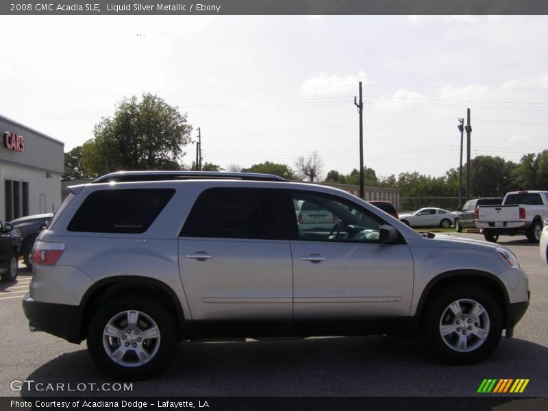 Liquid Silver Metallic / Ebony 2008 GMC Acadia SLE