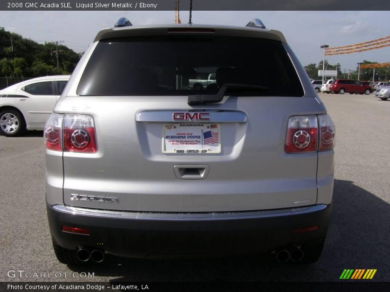 Liquid Silver Metallic / Ebony 2008 GMC Acadia SLE