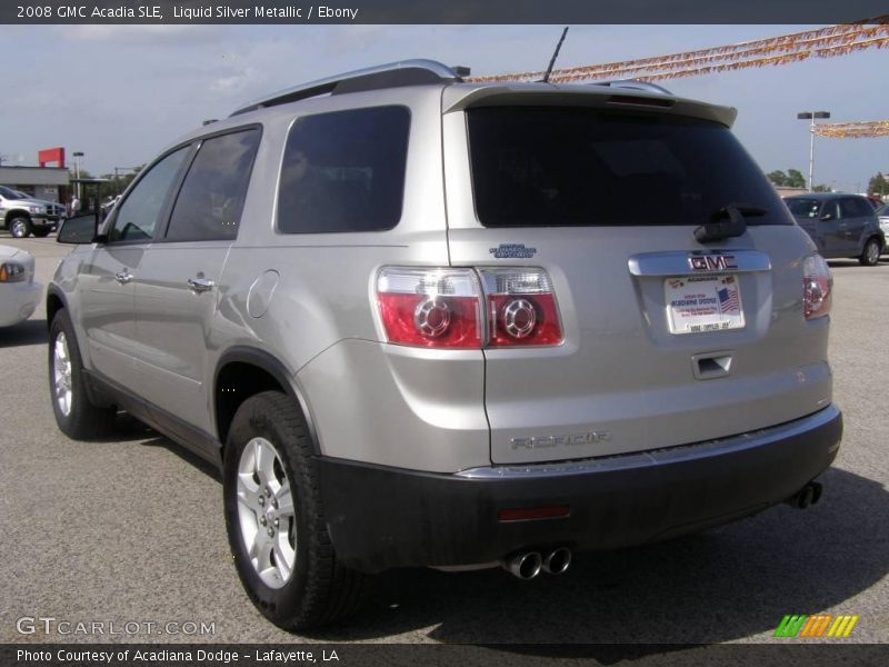 Liquid Silver Metallic / Ebony 2008 GMC Acadia SLE