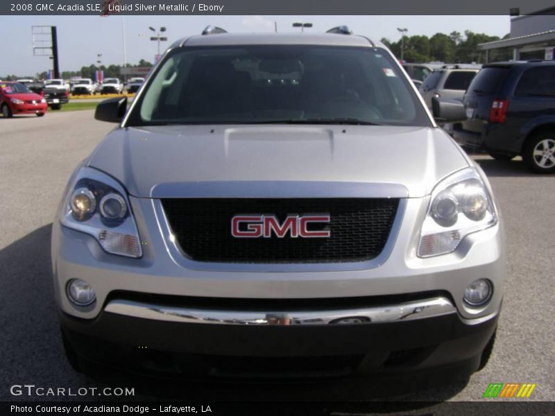 Liquid Silver Metallic / Ebony 2008 GMC Acadia SLE