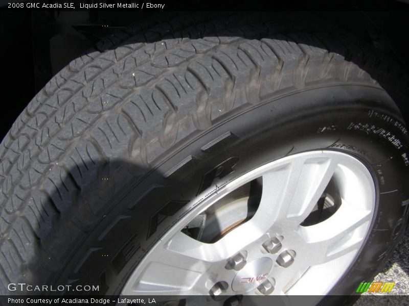Liquid Silver Metallic / Ebony 2008 GMC Acadia SLE