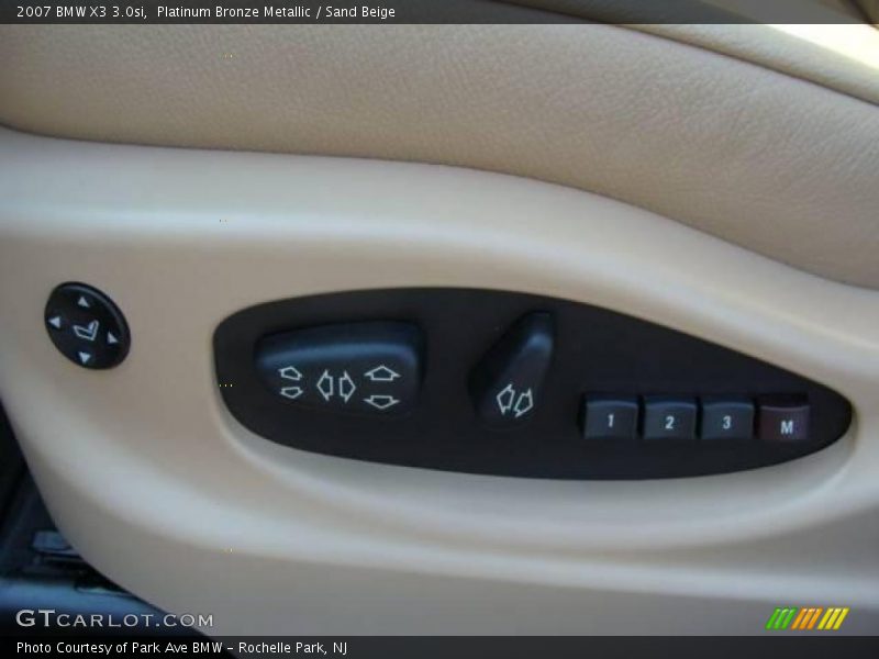 Platinum Bronze Metallic / Sand Beige 2007 BMW X3 3.0si