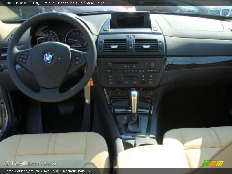 Platinum Bronze Metallic / Sand Beige 2007 BMW X3 3.0si