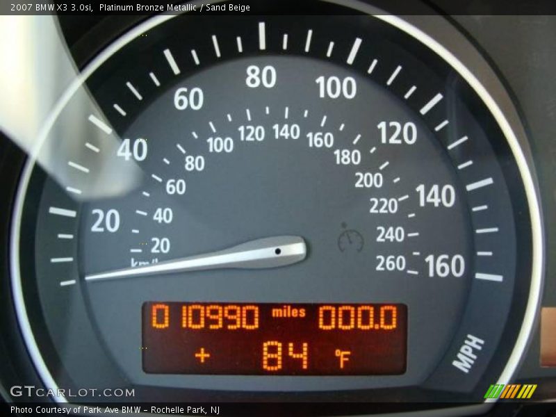 Platinum Bronze Metallic / Sand Beige 2007 BMW X3 3.0si
