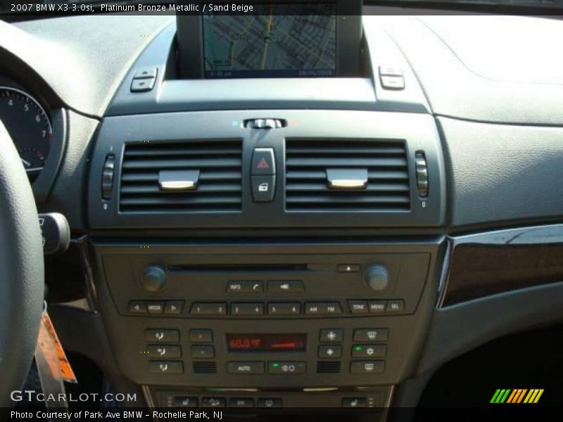 Platinum Bronze Metallic / Sand Beige 2007 BMW X3 3.0si