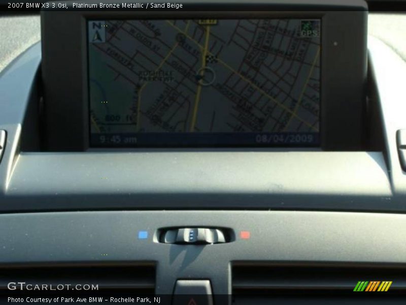 Platinum Bronze Metallic / Sand Beige 2007 BMW X3 3.0si