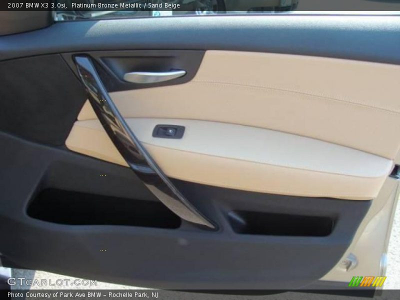 Platinum Bronze Metallic / Sand Beige 2007 BMW X3 3.0si