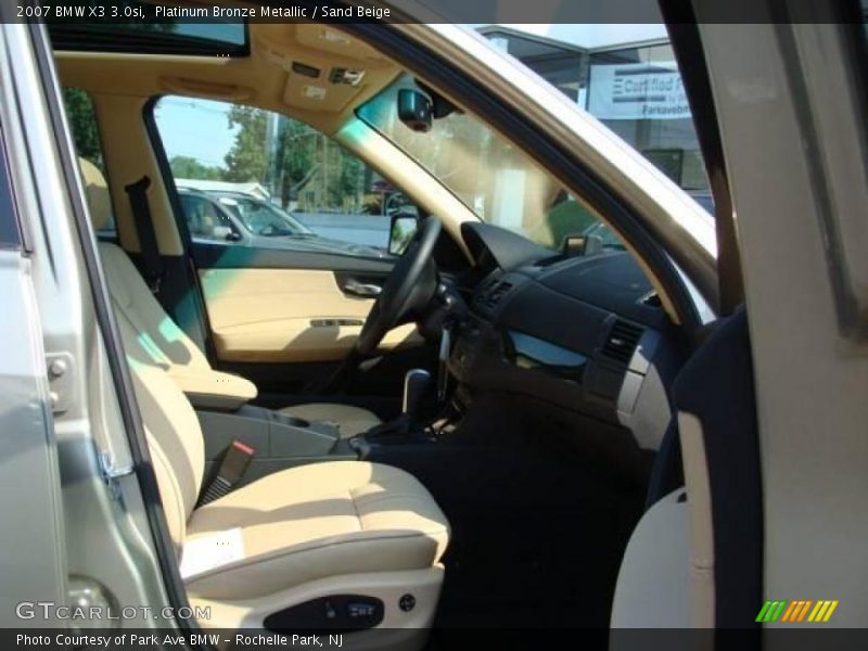 Platinum Bronze Metallic / Sand Beige 2007 BMW X3 3.0si