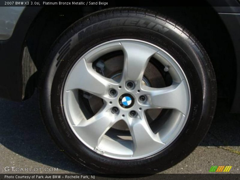 Platinum Bronze Metallic / Sand Beige 2007 BMW X3 3.0si