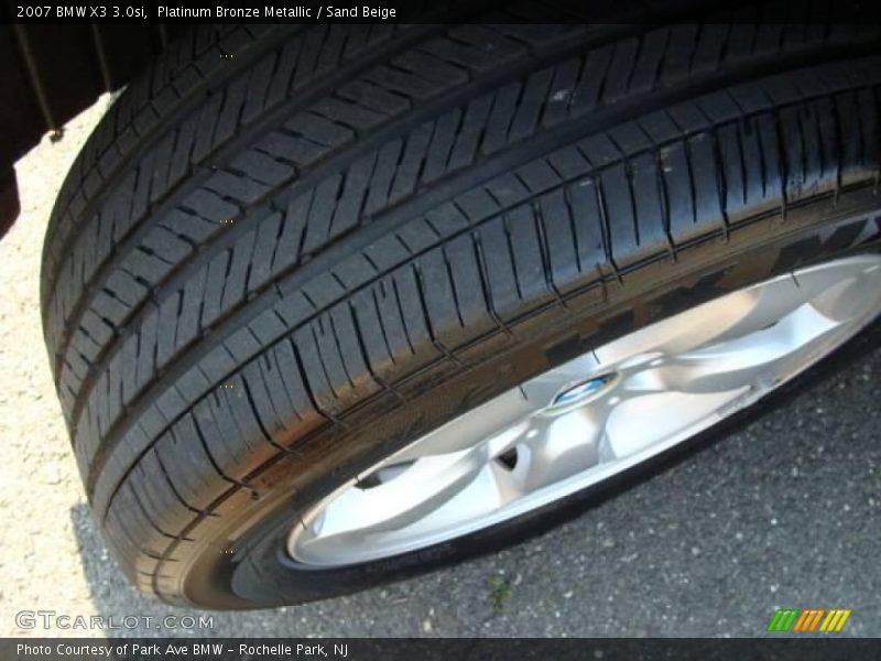 Platinum Bronze Metallic / Sand Beige 2007 BMW X3 3.0si