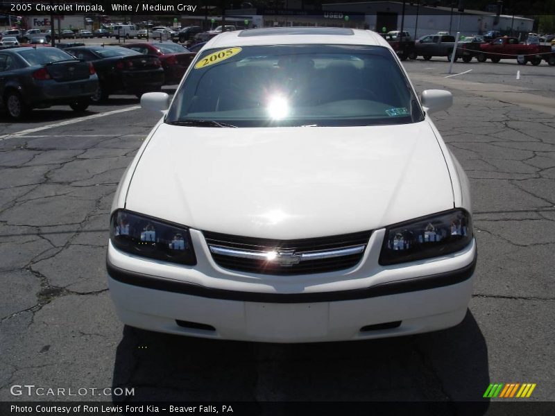 White / Medium Gray 2005 Chevrolet Impala
