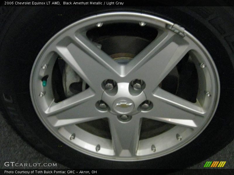 Black Amethyst Metallic / Light Gray 2006 Chevrolet Equinox LT AWD