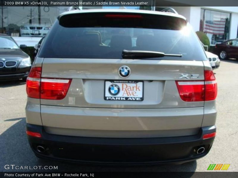 Platinum Bronze Metallic / Saddle Brown Nevada Leather 2009 BMW X5 xDrive30i