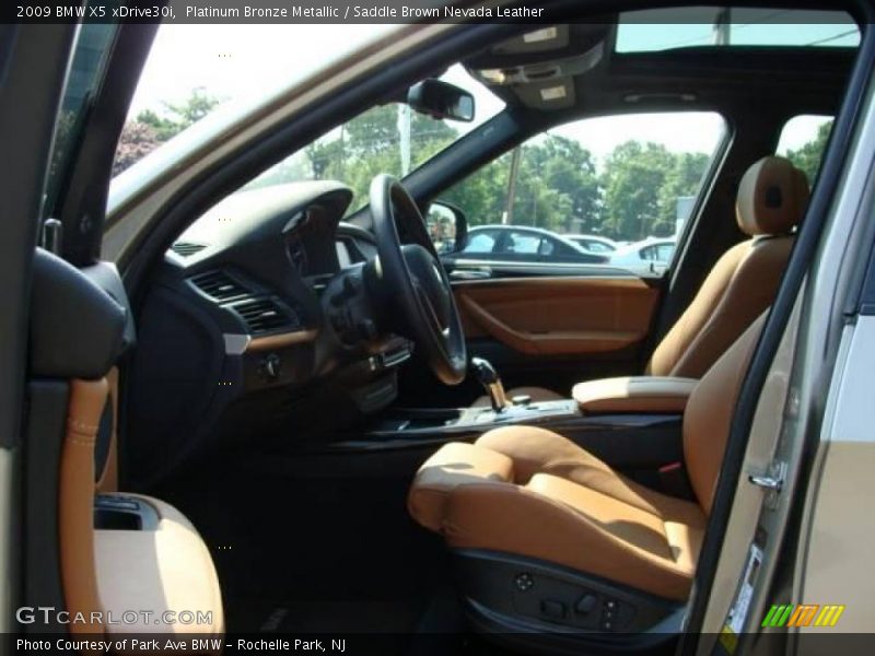 Platinum Bronze Metallic / Saddle Brown Nevada Leather 2009 BMW X5 xDrive30i