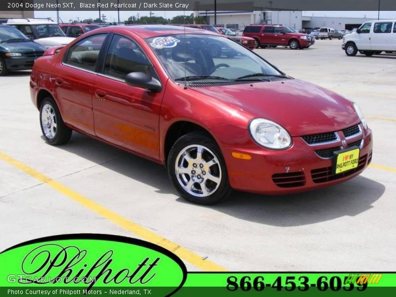 Blaze Red Pearlcoat / Dark Slate Gray 2004 Dodge Neon SXT