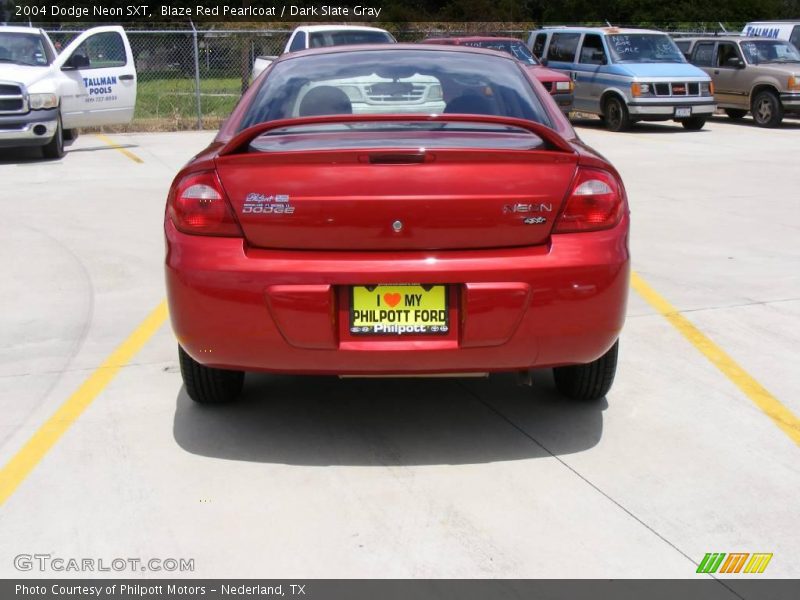 Blaze Red Pearlcoat / Dark Slate Gray 2004 Dodge Neon SXT
