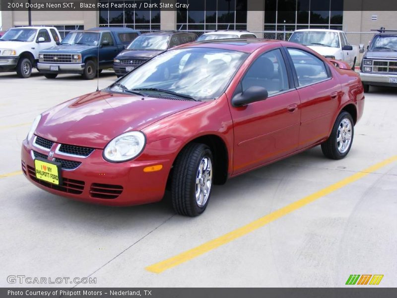 Blaze Red Pearlcoat / Dark Slate Gray 2004 Dodge Neon SXT