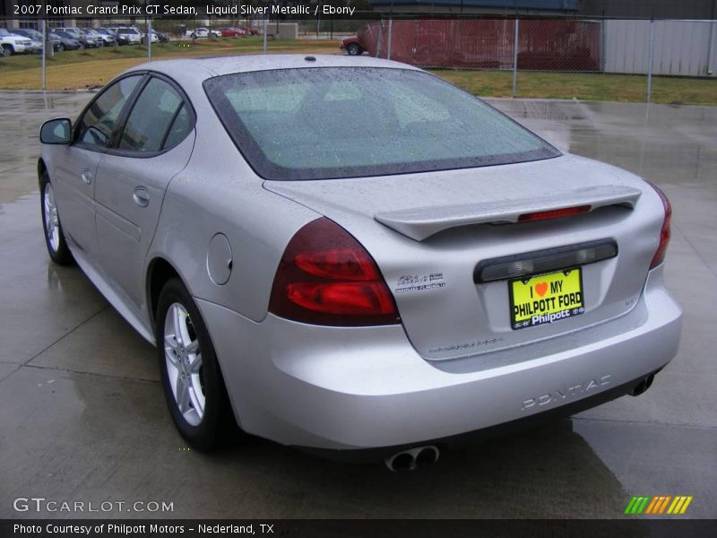 Liquid Silver Metallic / Ebony 2007 Pontiac Grand Prix GT Sedan