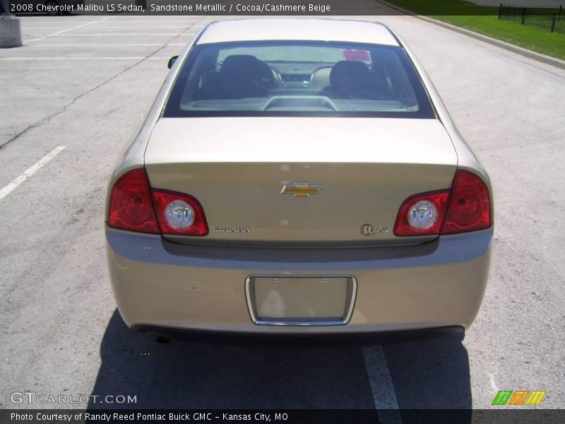 Sandstone Metallic / Cocoa/Cashmere Beige 2008 Chevrolet Malibu LS Sedan