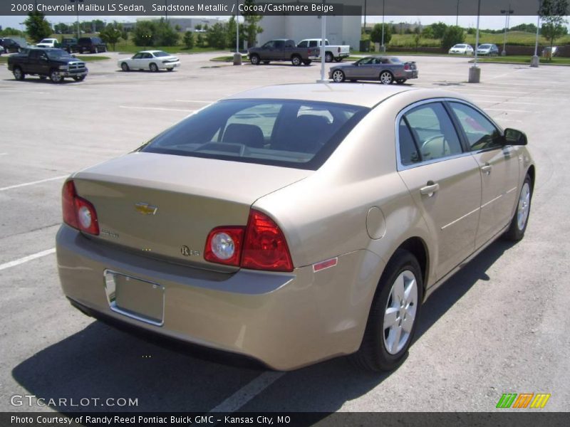Sandstone Metallic / Cocoa/Cashmere Beige 2008 Chevrolet Malibu LS Sedan