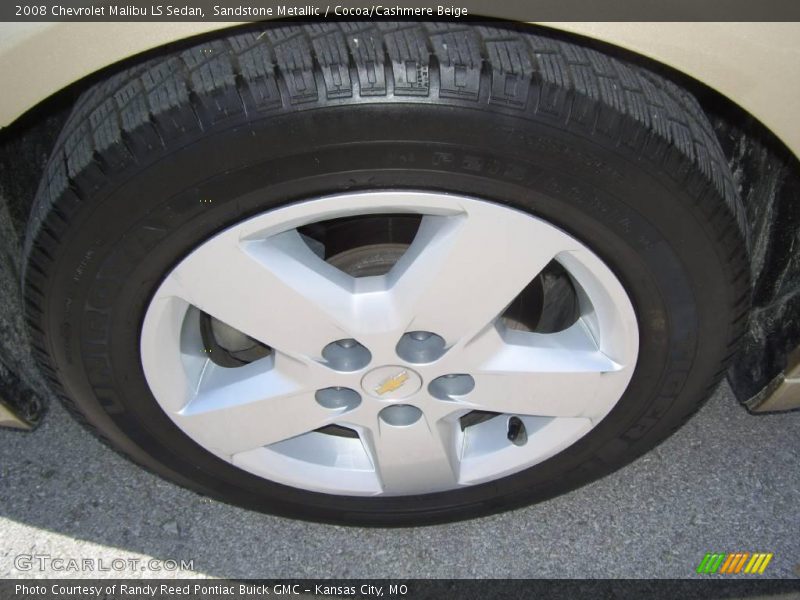 Sandstone Metallic / Cocoa/Cashmere Beige 2008 Chevrolet Malibu LS Sedan