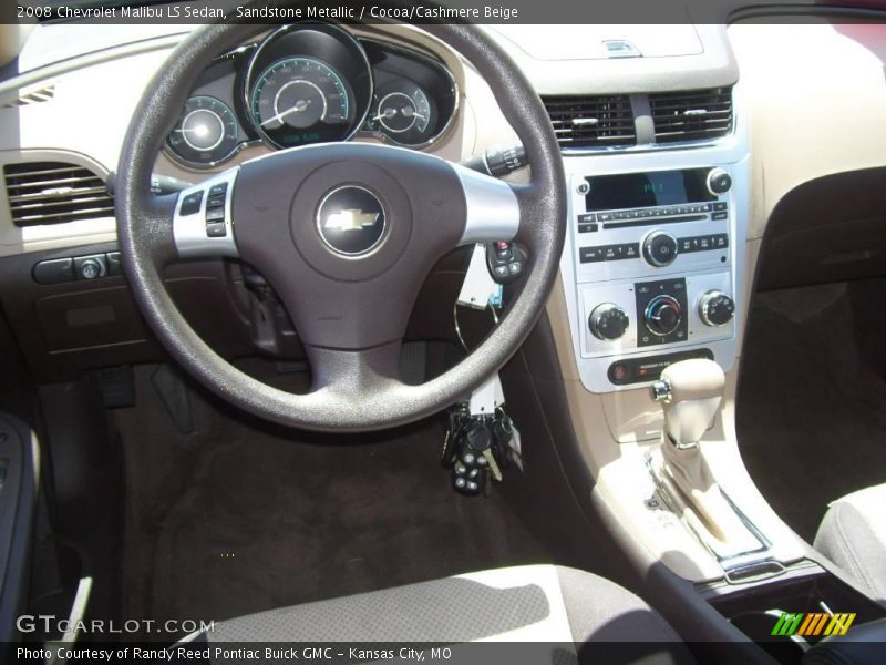 Sandstone Metallic / Cocoa/Cashmere Beige 2008 Chevrolet Malibu LS Sedan