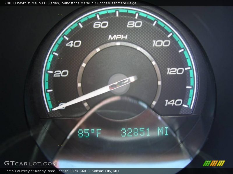 Sandstone Metallic / Cocoa/Cashmere Beige 2008 Chevrolet Malibu LS Sedan