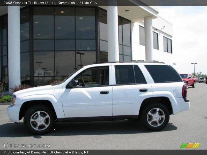 Summit White / Light Gray 2008 Chevrolet TrailBlazer LS 4x4