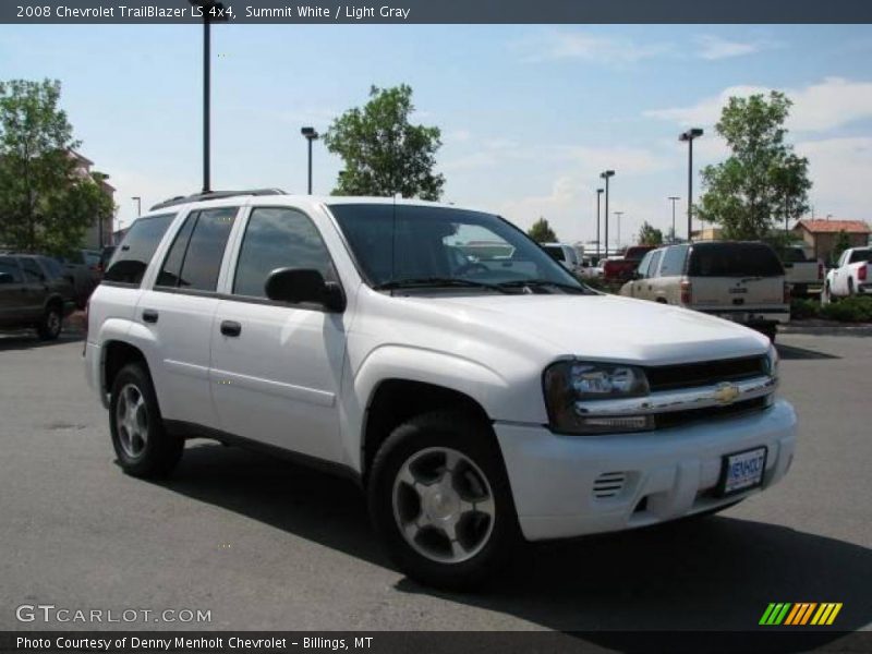 Summit White / Light Gray 2008 Chevrolet TrailBlazer LS 4x4