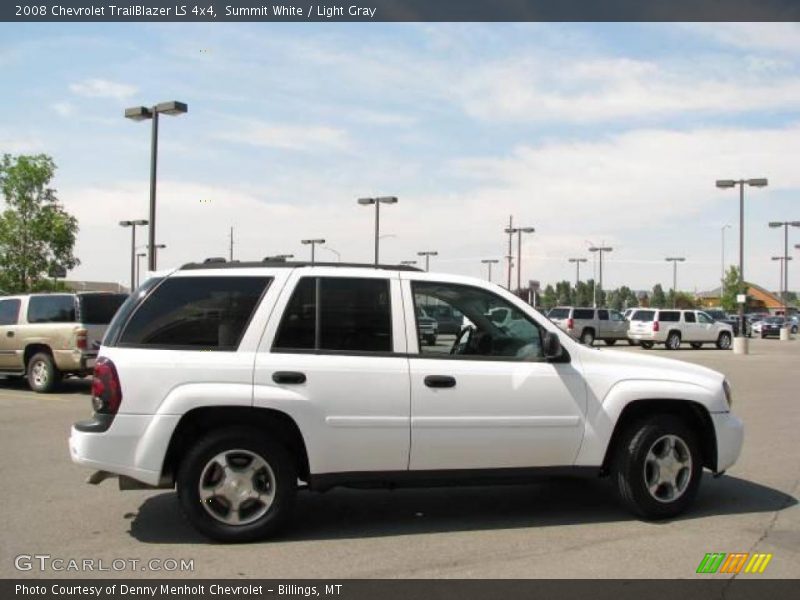 Summit White / Light Gray 2008 Chevrolet TrailBlazer LS 4x4