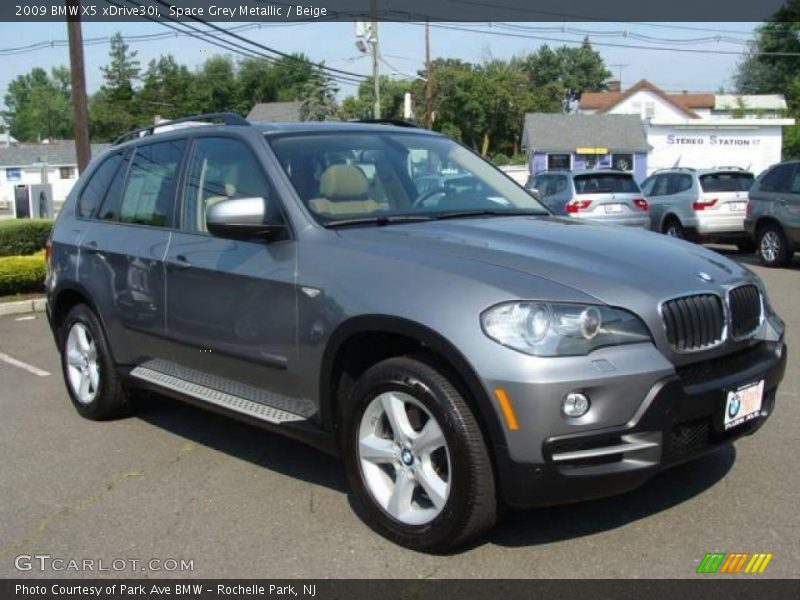 Space Grey Metallic / Beige 2009 BMW X5 xDrive30i