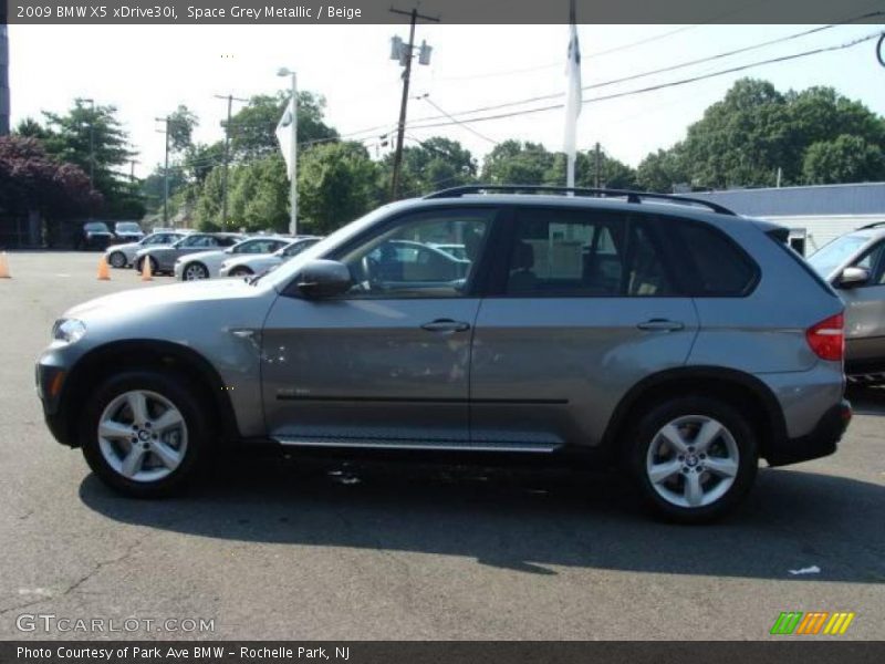 Space Grey Metallic / Beige 2009 BMW X5 xDrive30i