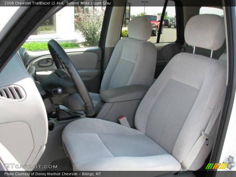 Summit White / Light Gray 2008 Chevrolet TrailBlazer LS 4x4