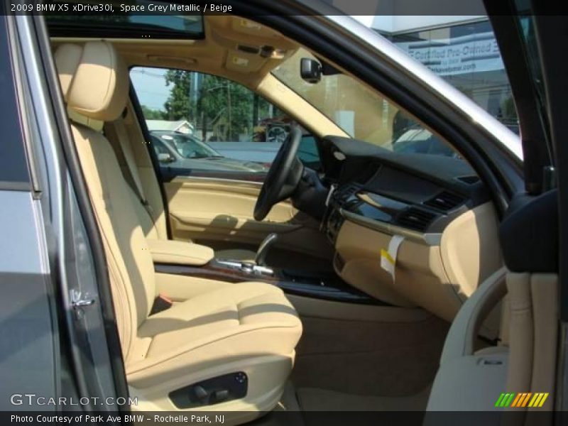 Space Grey Metallic / Beige 2009 BMW X5 xDrive30i