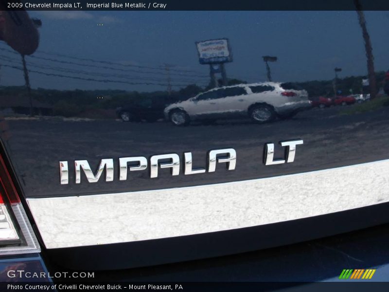 Imperial Blue Metallic / Gray 2009 Chevrolet Impala LT