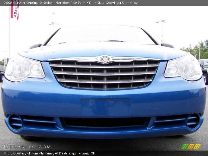 Marathon Blue Pearl / Dark Slate Gray/Light Slate Gray 2008 Chrysler Sebring LX Sedan
