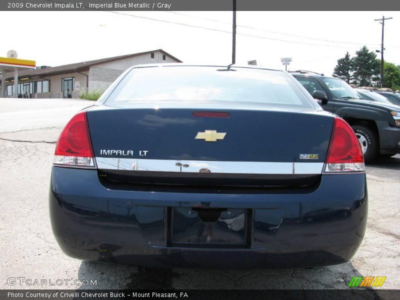 Imperial Blue Metallic / Gray 2009 Chevrolet Impala LT