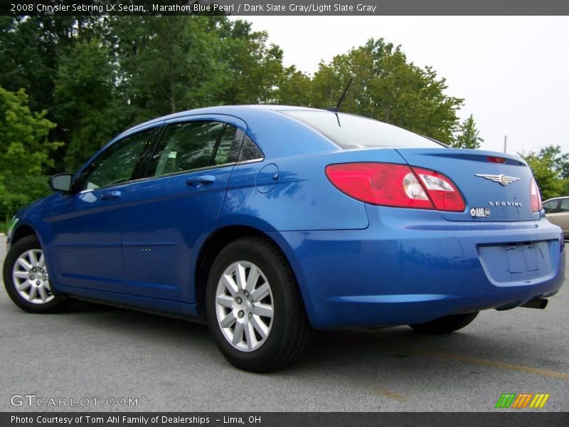 Marathon Blue Pearl / Dark Slate Gray/Light Slate Gray 2008 Chrysler Sebring LX Sedan
