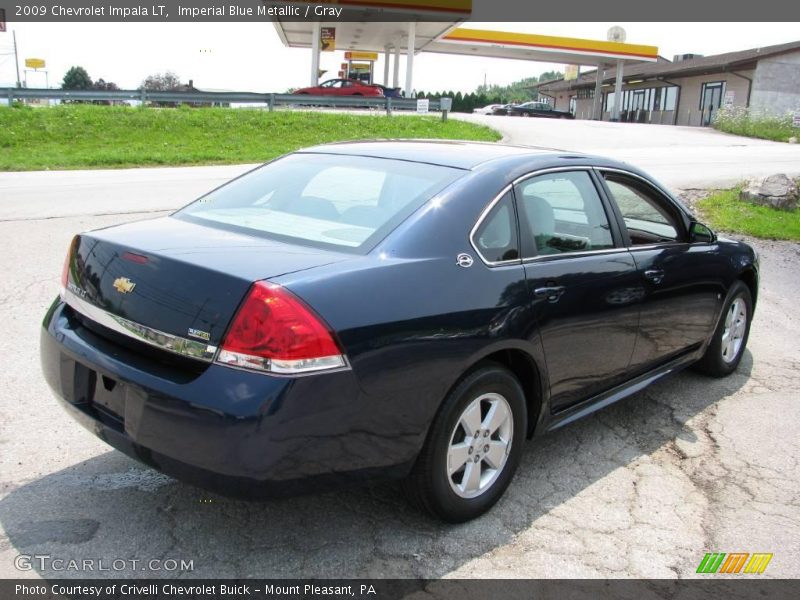Imperial Blue Metallic / Gray 2009 Chevrolet Impala LT