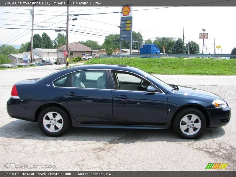 Imperial Blue Metallic / Gray 2009 Chevrolet Impala LT