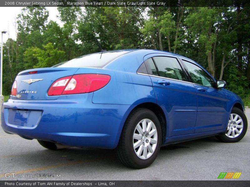 Marathon Blue Pearl / Dark Slate Gray/Light Slate Gray 2008 Chrysler Sebring LX Sedan