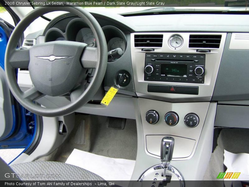 Marathon Blue Pearl / Dark Slate Gray/Light Slate Gray 2008 Chrysler Sebring LX Sedan